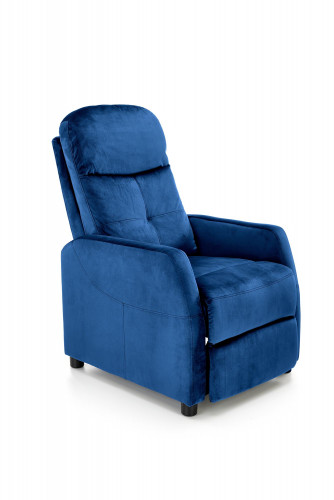 Кресло HALMAR FELIPE 2 бархат темно-синий