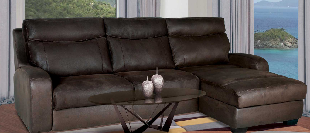 Угловой диван правый Г BLN- Ричмонд (ткань, коричневый)