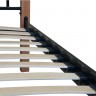Двуспальная металлическая кровать TPRO- VEDERI 1400х2000 black E2509