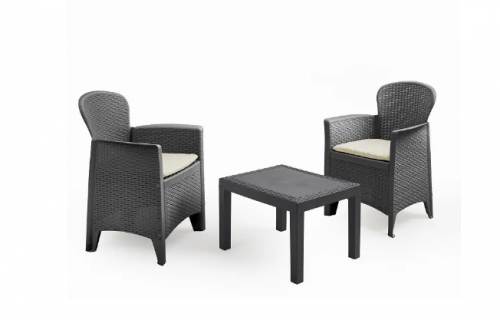 Комплект для отдыха из полипропилена OST- AKITA (столик  + 2 кресло)