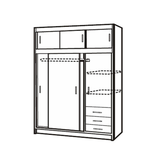 IDEA Шкаф с раздвижными дверями 3000 белый