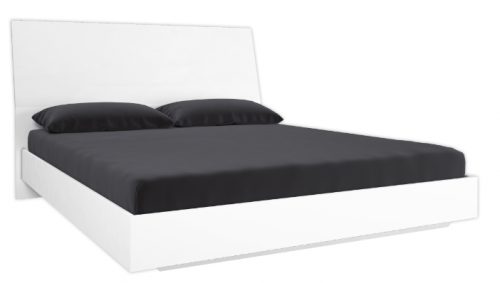 Кровать с подъемным механизмом MRK- Рома Глянец белый 160х200