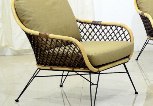 Комплект мебели из натурального ротанга CRU- Latte (софа, 2 кресла, кофейный столик) km08207