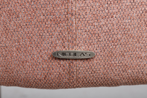 Кресло мягкое модерн NL- MILTON текстиль (терракот, какао)