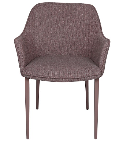 Кресло мягкое модерн NL- MILTON текстиль (терракот, какао)
