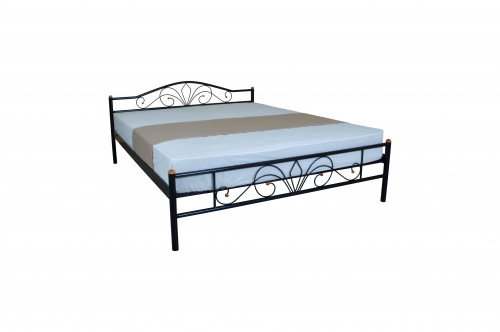 Двуспальная металлическая кровать TPRO- EAGLE LUCCA 1600х2000 black E2325