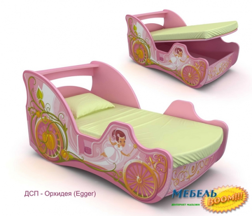 Кровать-карета BR-Cn-11-80 mp Cinderella (Синдерелла)