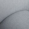Кресло мягкое NL- MILTON текстиль рогожка, серый 2