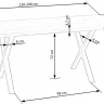 Стол деревянный раскладной PL- Halmar APEX (120/200) массив дуба