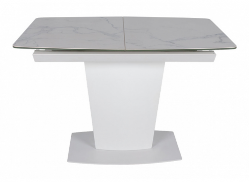 Стол обеденный модерн NL- OREGON белый (120/160*85*76 cm керамика) 