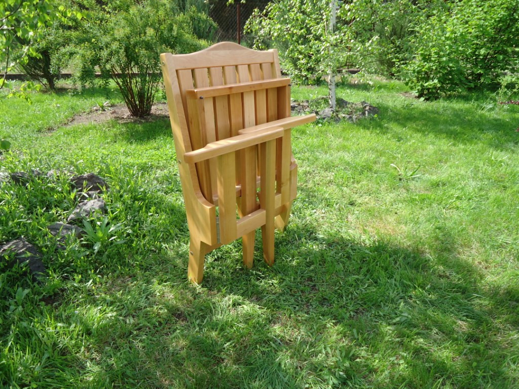 Кресло садовое из ольхи ALTR- складное