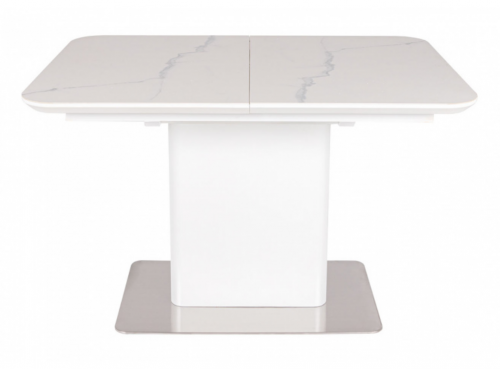 Стол обеденный модерн NL- QUANTICO белый (120/160*80*76 cm керамика) 