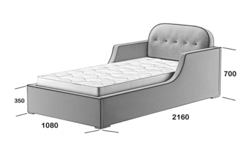 Мягкая детская кровать WDS- Marino