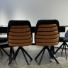 Обеденный стул  Art-Deco EXI-BROOKLYN ORANGE BLACK