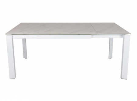Стол обеденный модерн NL- VEGAS белый (140/190*85*76 cm керамика) 