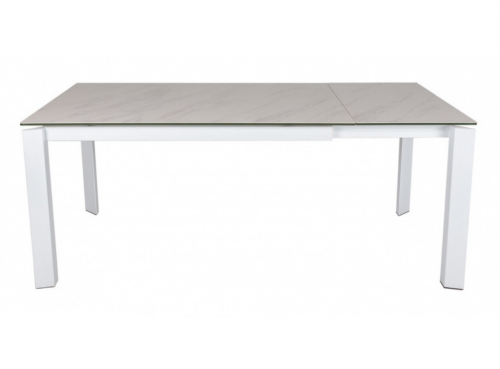 Стол обеденный модерн NL- VEGAS белый (140/190*85*76 cm керамика) 