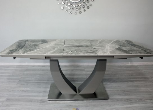 Стол обеденный Premium EVRO- Concord T-904 Grey gloss ceramic C20+L05