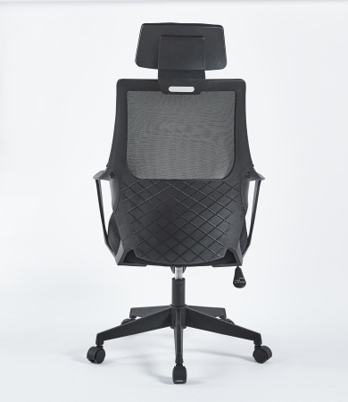 Кресло компьютерное INI- ARON II  поворотное черное /черный каркас