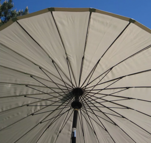 Зонт от солнца круглый VLL- SHANGHAI Бежевый (11811)