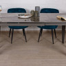Стол обеденный модерн NL- ALTA керамика темно-серый глянец 