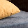 Диван - кровать из натурального ротанга CRU- Уго желтый матрас (go0002)