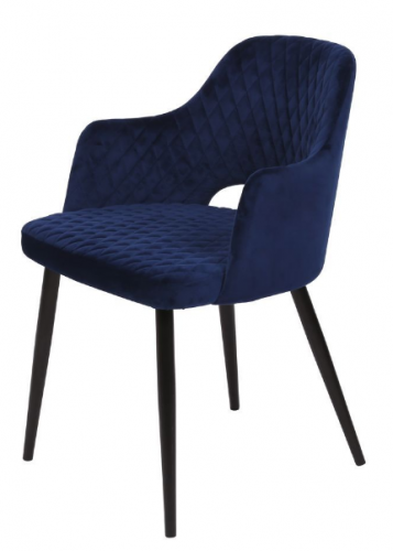 Кресло обеденное CON- JOY (Джой) ткань, глубокий синий