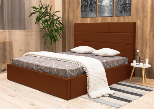 Кровать мягкая двуспальная с подъемным механизмом COR- Лофт