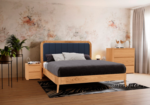Кровать двуспальная деревянная AWD- Форсса 2 (ясень)  