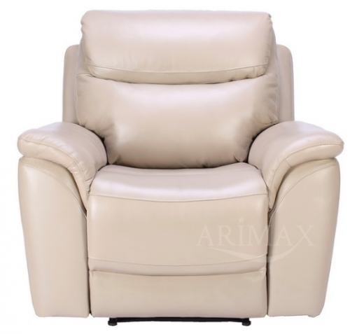 Кресло электро-реклайнер BLN- Митчел кожа, светло-бежевый