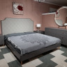 Кровать двуспальная SMS- TOLEDO (180х200) Темно-серый мат