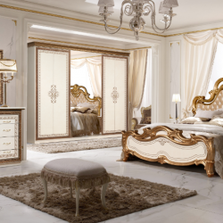 Спальня классика SLN- Анита (180 см, шкаф 6-ти дверный) Цвет - белый