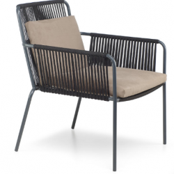 Кресло из техноротанга PRA- Купер сиденье стальная полоса