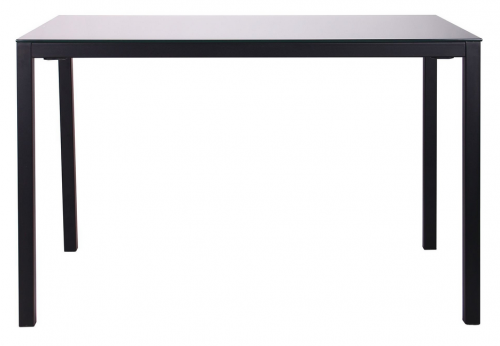 Комплект обеденный AMF- Родос (черный/стекло антрацит) + Картер (хром/графит)