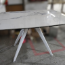 Стол обеденный модерн NL- COVENTRY керамика белый
