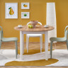 Комплект обеденный Halmar стол RINGO + 2 белыхи 2 серых кресла K490