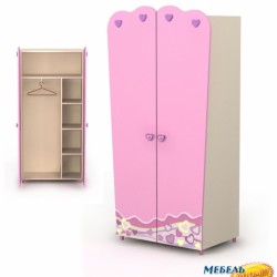 Шкаф 2-х дверный BR-Pn-02-2 Pink (Пинк)