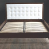 Кровать деревянная с мягким изголовьем CML- Милана