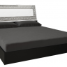 Кровать MRK- Виола Глянец белый+мат черный 1,6х2,0