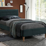 Кровать односпальная SIGNAL Azurro VELVET 90х200 (зеленый)