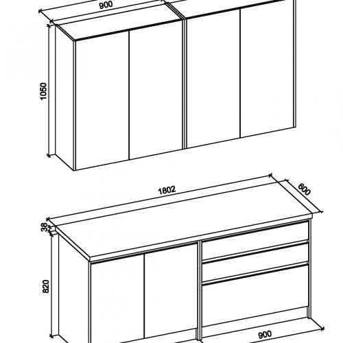 Кухонный набор PL- HALMAR IDEA180