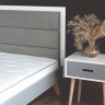 Кровать деревянная с мягким изголовьем CML- Емилия