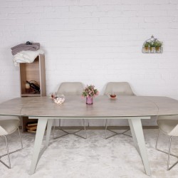 Стол обеденный модерн NL- CALGARY керамика бежевый