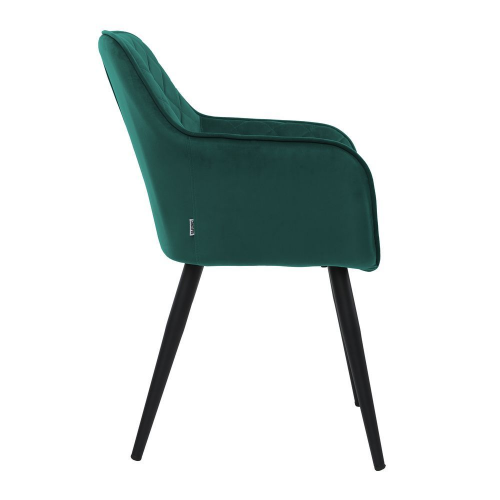 Кресло обеденное модерн CON- ANTIBA (ткань, зеленый азур)