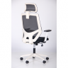 Кресло офисное AMF- Lead White HR (сиденье Нест-01 черная/спинка Сетка HY-100 черная)
