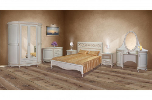 Кровать двуспальная деревянная MBC- Венеция 