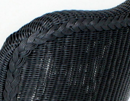 Стул плетенный из лума CRU- Бонни серый sb10882