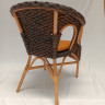 Обеденный комплект CRU- Maria kk0030 (стол + 4 кресла) орехового цвета