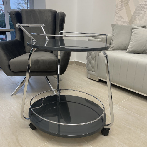 Столик сервировочный модерн EXI- Флоренция (темно-серый)