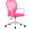 Кресло офисное INI-  STACEY розовый/белый каркас 