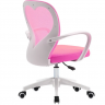 Кресло офисное INI-  STACEY розовый/белый каркас 